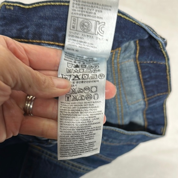 Levi's 522 Men's Straight Jeans - Dark Blue 34x34 - Picture 6 of 8